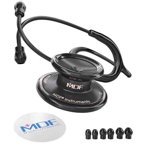 MDF Instruments MD One Premium Stainless Steel Dual Head Adult Stethoscope | Acoustic Clarity & Durability thumbnail 1