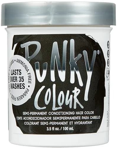 Punky Ebony Semi Permanent Hair Color 103.5ml (3.5 fl oz) | Vegan & Cruelty-Free Conditioning Hair Dye thumbnail 1