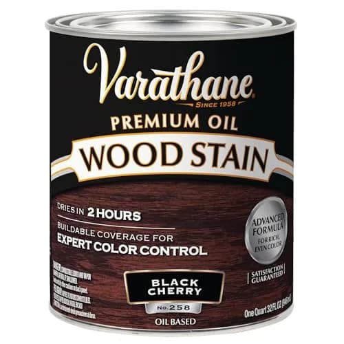 Varathane Dry Black Cherry Oil-Based Wood Stain 946ml (32 Fl Oz) | Deep Rich Color for Interior Wood thumbnail 1