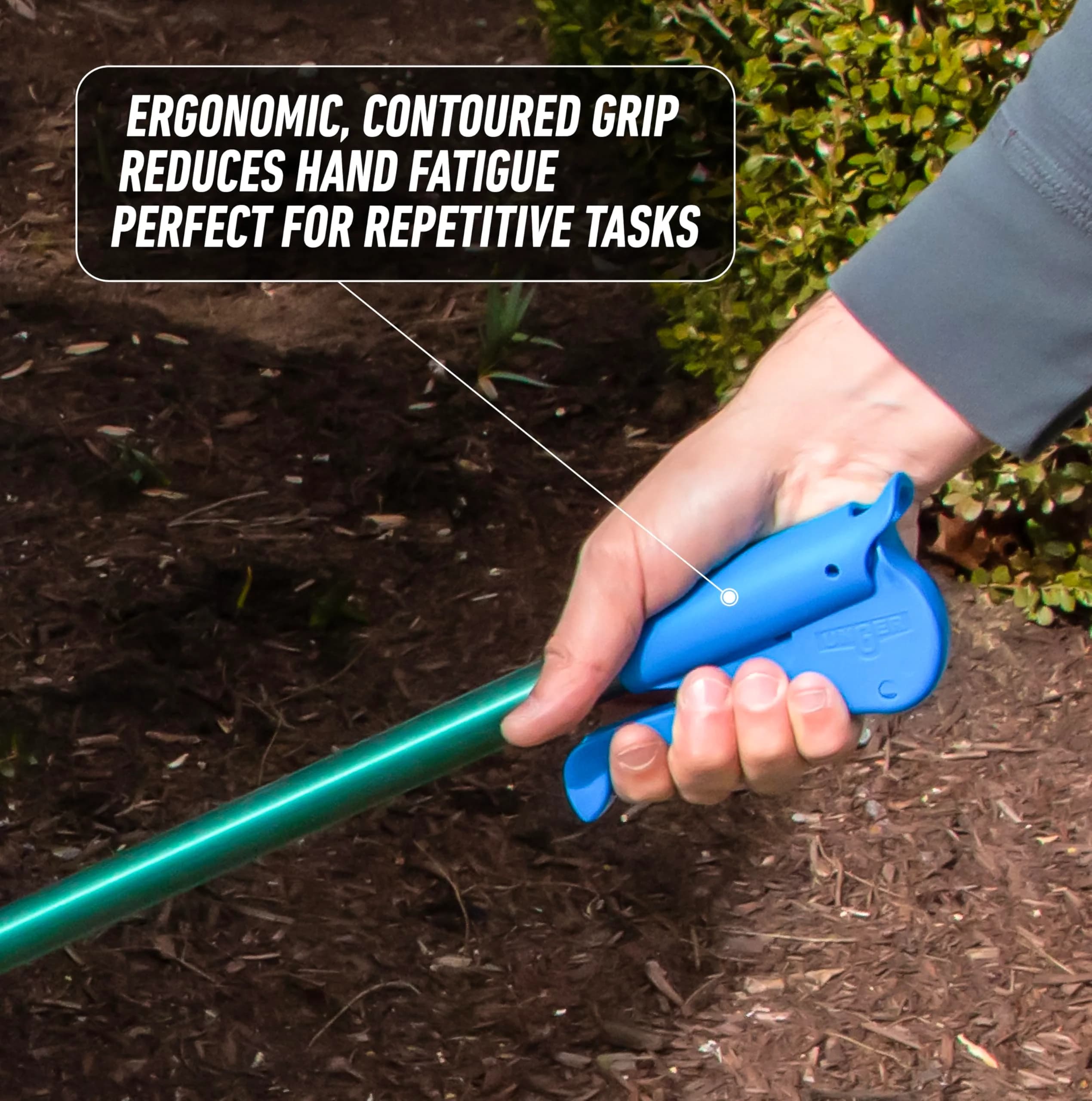 UNGER 48" Nifty Nabber Reacher with Built-in Magnet & Ergonomic Grip | Lightweight Aluminum Pole for High & Low Reach - view 3