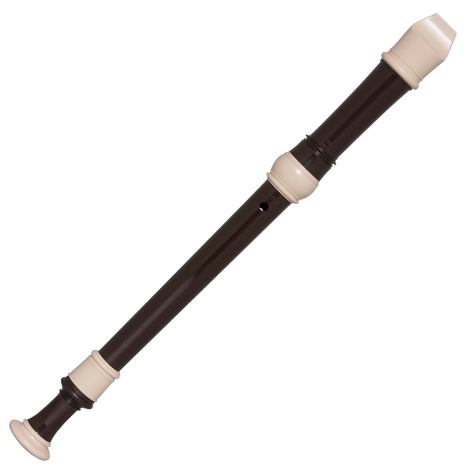 Yamaha YRA-302B Alto Recorder F Key | Smooth Brown ABS Plastic Body - view 5