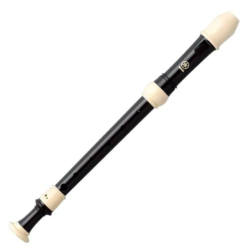 Yamaha YRA-302B Alto Recorder F Key | Smooth Brown ABS Plastic Body thumbnail 1