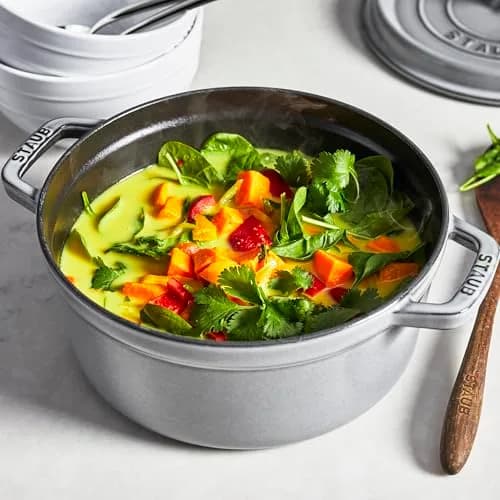 STAUB Cast Iron Round Dutch Oven 4-qt | Made in France, Moist & Flavorful Cooking thumbnail 5