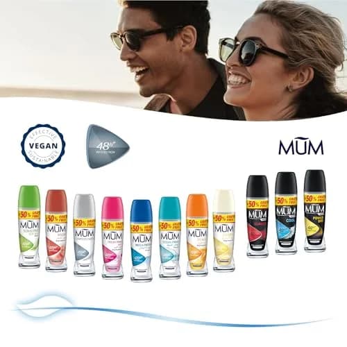 MUM Unperfumed Roll On Antiperspirant 50ml | Long-Lasting Odor & Sweat Control thumbnail 3