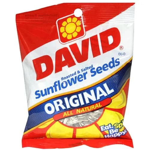 David Sunflower Seeds, Original Flavor, 5.25-Ounce Bags | Roasted & Salted Shell Snack