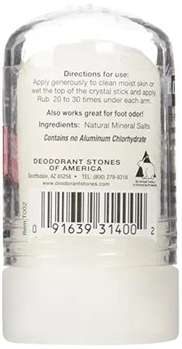 Thai Deodorant Stone Natural Crystal Deodorant Stick, Mini Travel Size (2.125 Oz) · 24-Hour Hypoallergenic Odor Control thumbnail 3