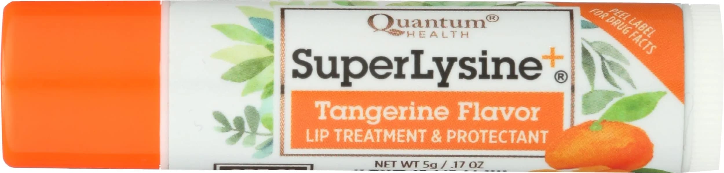 Quantum Super Lysine+ Coldstick Tangerine Flavored Lip Balm SPF 21 | Moisturizes & Protects Lips 5 Gm