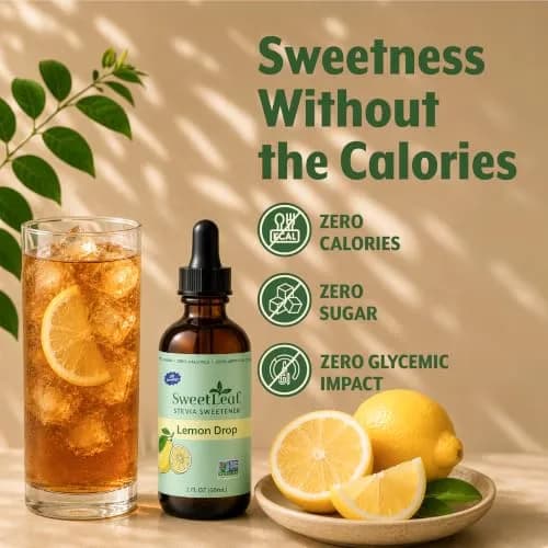 SweetLeaf Stevia Drops Liquid Sweetener, Lemon Drop - 2 Fl Oz | Zero Calorie, Natural Flavor, Keto Friendly thumbnail 4