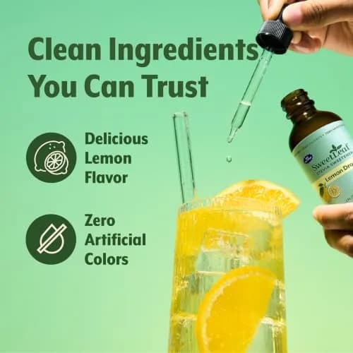 SweetLeaf Stevia Drops Liquid Sweetener, Lemon Drop - 2 Fl Oz | Zero Calorie, Natural Flavor, Keto Friendly thumbnail 6