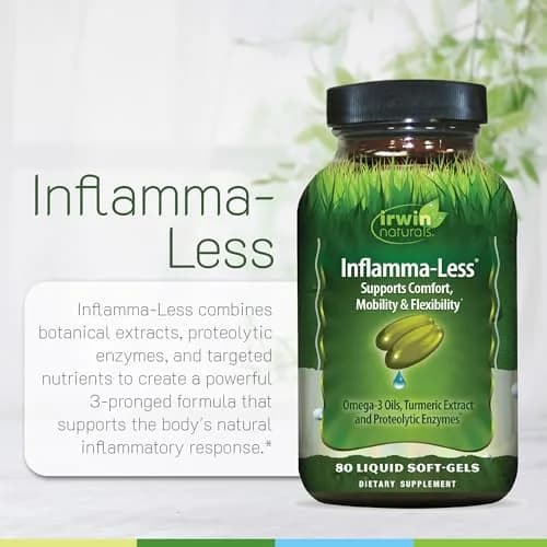 Irwin Naturals Inflamma-Less | Joint Support Liquid Softgels for Men & Women | 80 Count thumbnail 5