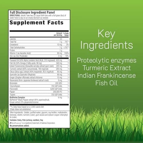 Irwin Naturals Inflamma-Less | Joint Support Liquid Softgels for Men & Women | 80 Count thumbnail 2