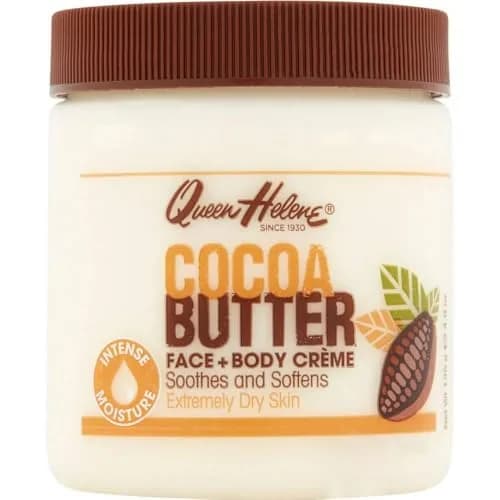 Queen Helene Cocoa Butter Face & Body Cream – Extra Rich Moisturizer for Dry Skin | 4.8 oz Jar (Pack of 6) — Cocoa Butter