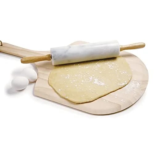 Norpro Marble Rolling Pin with Wooden Stand | 25.5cm (10") Roller, 10cm (4") Handles thumbnail 3