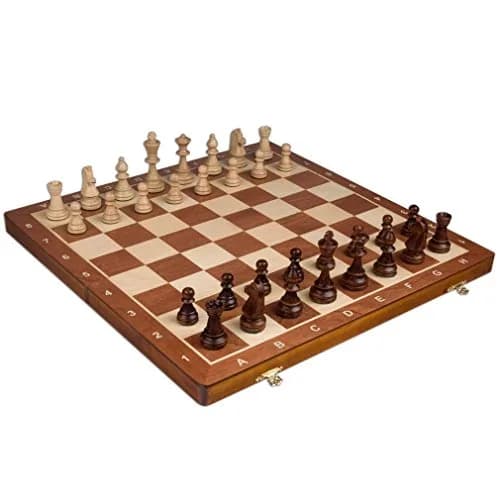 Wegiel Handmade European Professional Tournament Chess Set 52cm x 52cm (21" x 21") | Crafted in Poland from Farm-Grown Wood thumbnail 1