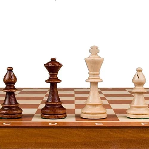 Wegiel Handmade European Professional Tournament Chess Set 52cm x 52cm (21" x 21") | Crafted in Poland from Farm-Grown Wood thumbnail 2
