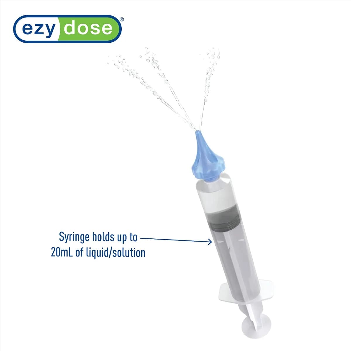 EZY DOSE Clear 20mL Ear Wax Removal Syringe | Doctor Designed Tri-Stream Tip - view 4