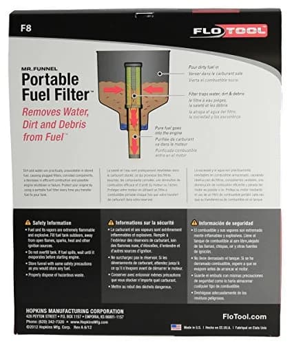Mr. Funnel AF8CB Fuel Filter Funnel 19 Liters (5 Gallons Per Minute) | Removes Water, Dirt, and Debris from Fuel thumbnail 8