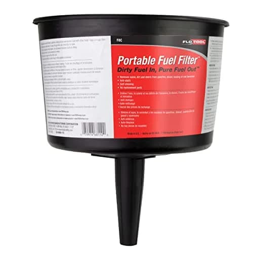 Mr. Funnel AF8CB Fuel Filter Funnel 19 Liters (5 Gallons Per Minute) | Removes Water, Dirt, and Debris from Fuel thumbnail 2