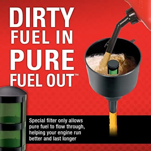 Mr. Funnel AF8CB Fuel Filter Funnel 19 Liters (5 Gallons Per Minute) | Removes Water, Dirt, and Debris from Fuel thumbnail 3