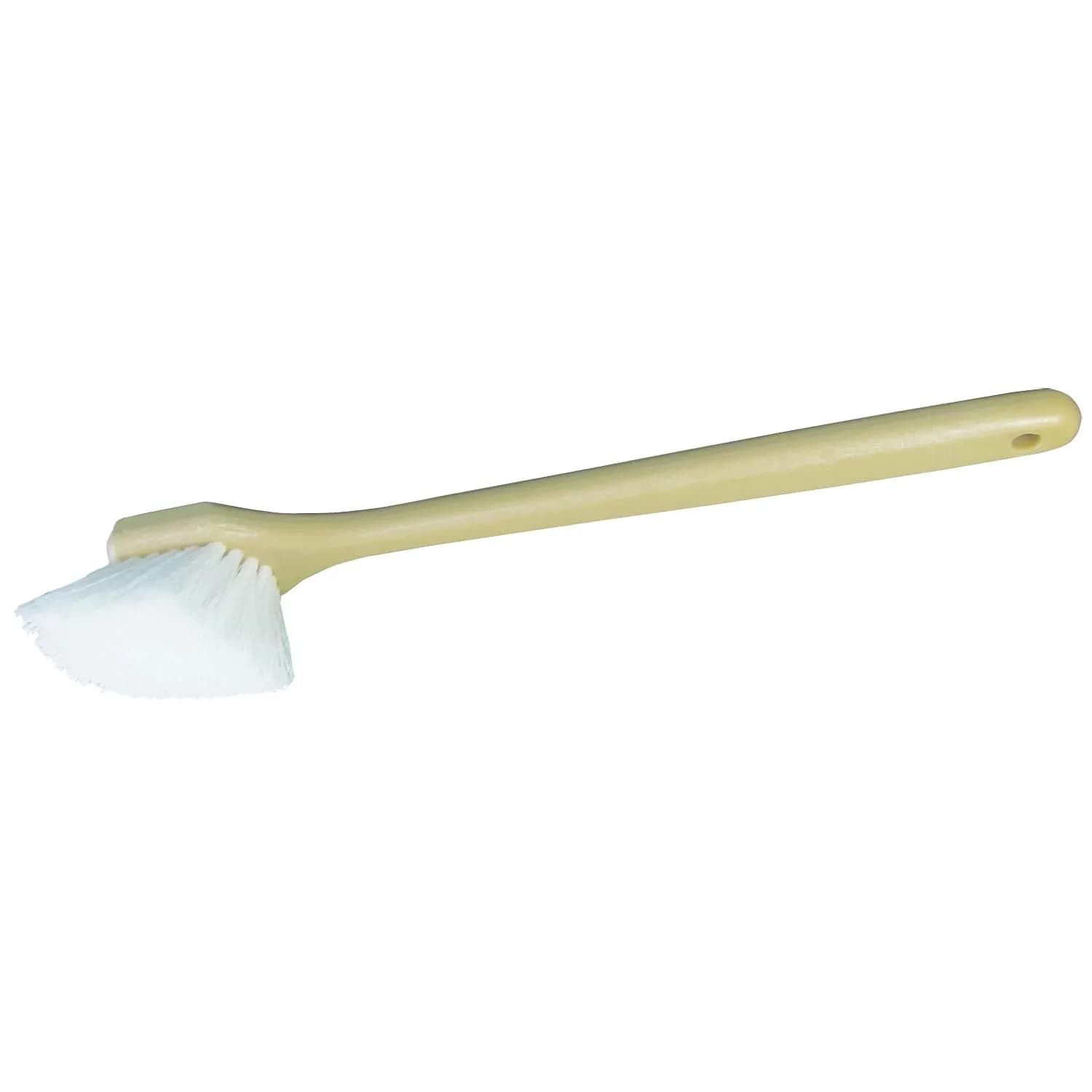 STAR BRITE Utility Long Handle Scrub Brush, Marine-Grade Stiff Bristles | Versatile Outdoor Cleaning Tool — Beige