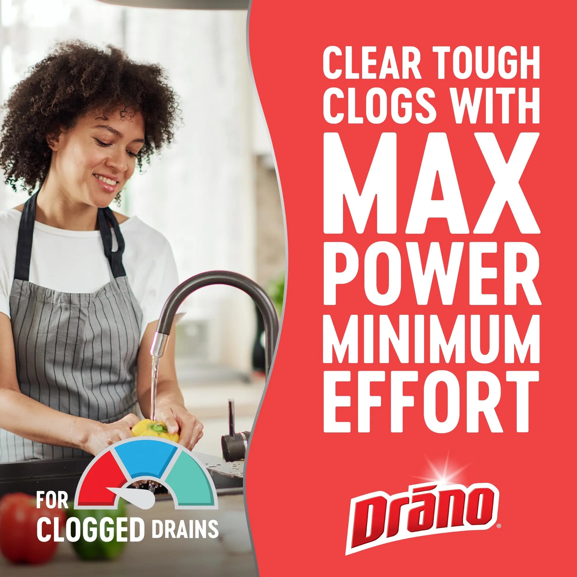 Drano Max Gel Drain Clog Remover 946ml (32 Fl Oz) | Fast-Acting Clog Remover for Pipes - view 4