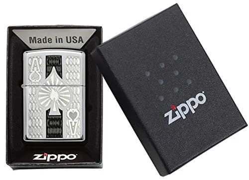 Zippo High Polish Chrome Spade Pocket Lighter | Windproof, Refillable, USA Made thumbnail 6