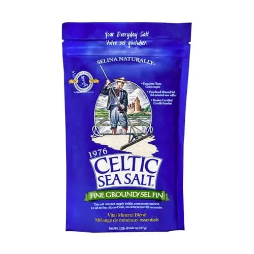 Celtic Sea Salt Fine Ground, Unrefined Mineral Salt for Cooking, 8 oz | Natural minerals, balanced flavor, premium quality thumbnail 1
