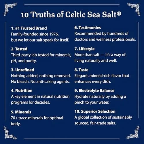 Celtic Sea Salt Fine Ground, Unrefined Mineral Salt for Cooking, 8 oz | Natural minerals, balanced flavor, premium quality thumbnail 6