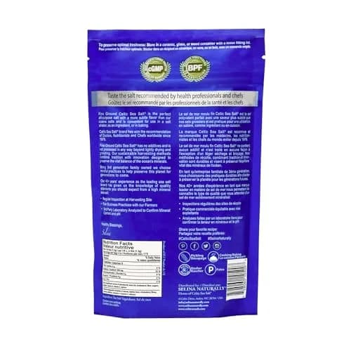 Celtic Sea Salt Fine Ground, Unrefined Mineral Salt for Cooking, 8 oz | Natural minerals, balanced flavor, premium quality thumbnail 2