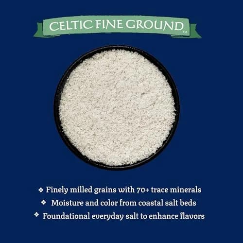 Celtic Sea Salt Fine Ground, Unrefined Mineral Salt for Cooking, 8 oz | Natural minerals, balanced flavor, premium quality thumbnail 3