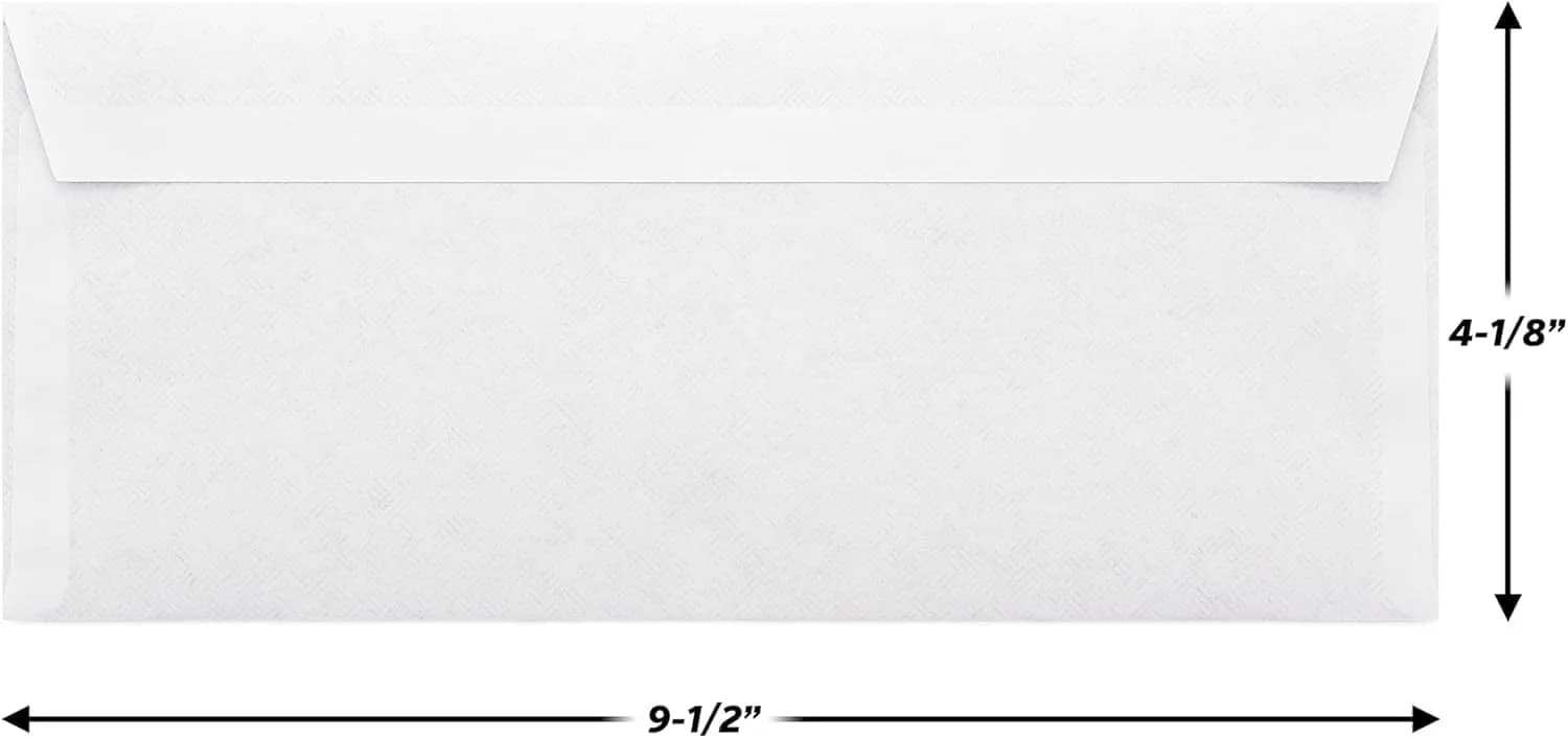 Mead #10 Security Business Envelopes 4-1/8" x 9-1/2" (45 Count) | Peel & Seal Privacy Lined - view 3