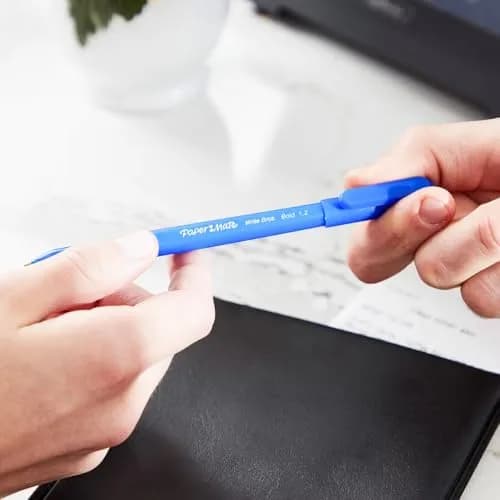Paper Mate Write Bros Ballpoint Pens 10 Pack | Medium Point Black Ink Reliable Writing thumbnail 5