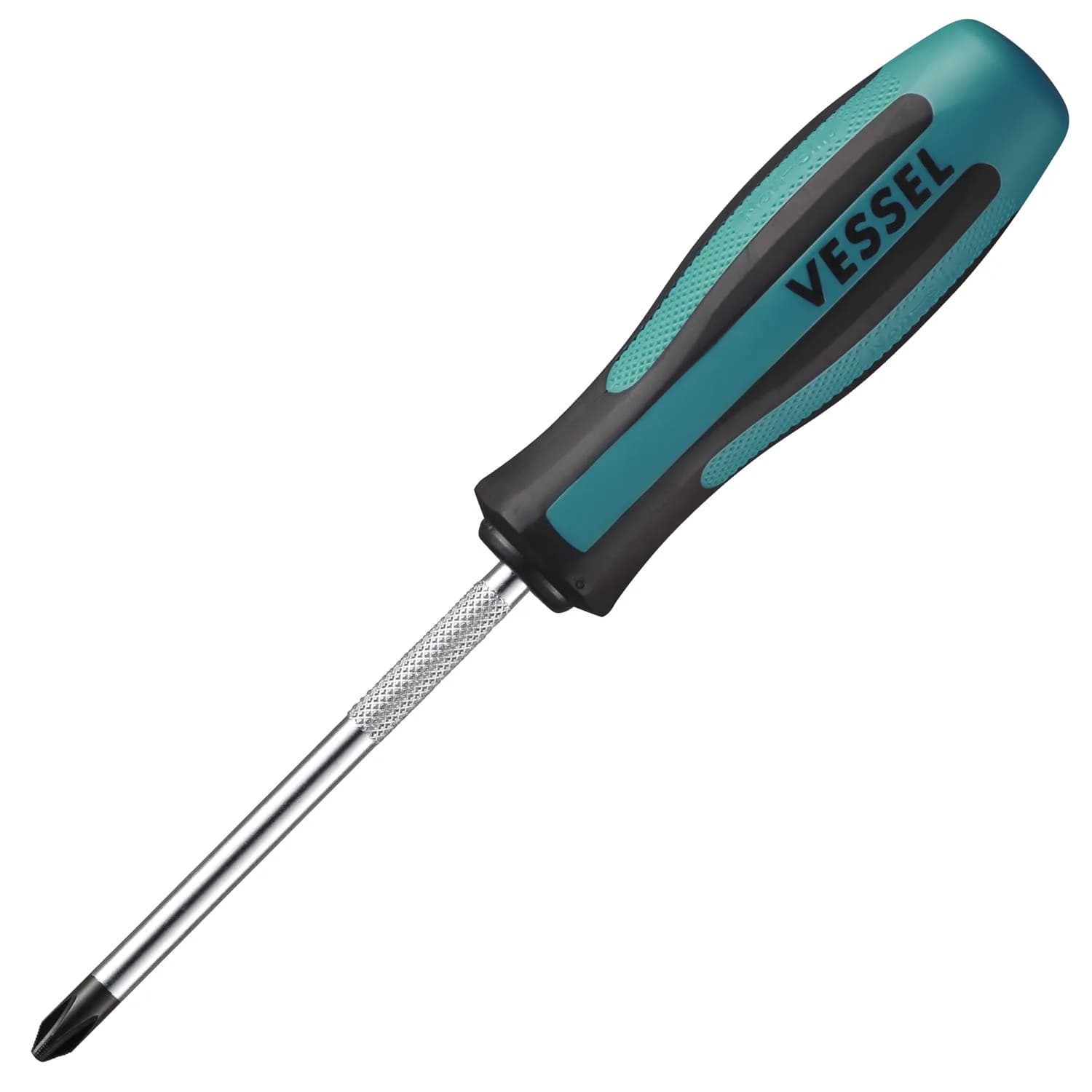 VESSEL MEGADORA Screwdriver +2x100 JIS 900P2100J Blue | Precision Magnetic Tip for JIS Screws