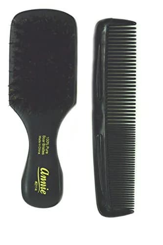 Annie Mini Pocket Combo Brush #2114 Natural Boar Bristles Hair Comb 17cm (6.7in) | Detangles & Smoothes Hair thumbnail 1