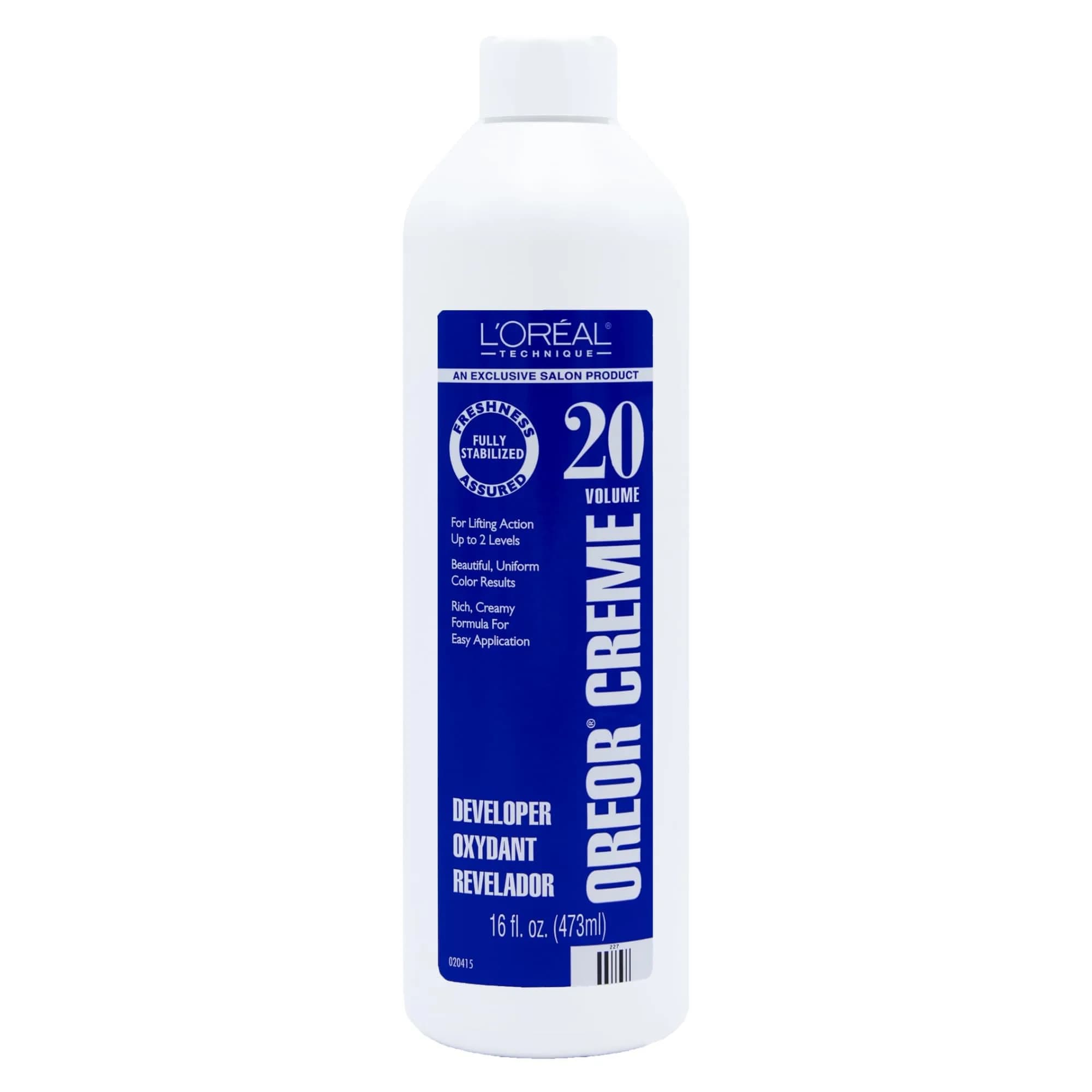 L'Oréal Technique Oreor White/Blue 20 Volume Creme Developer 16 Oz - Professional Hair Lightening - main product image
