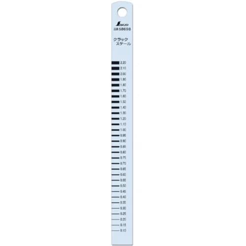 Shinwa Sokutei Crack Scale Ruler 15 cm (5.9 inches) | Stainless Steel Construction thumbnail 1