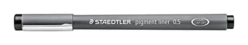 STAEDTLER Pigment Liner, Fineliner Pen for Drawing, Drafting, Journaling, 0.5mm | Long-lasting, Lightfast Ink, 10 Pack thumbnail 1