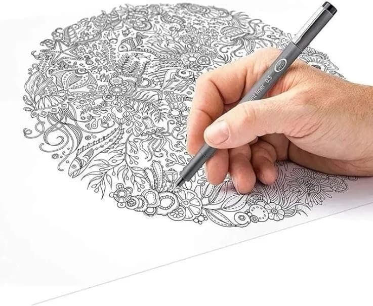 STAEDTLER Pigment Liner, Fineliner Pen for Drawing, Drafting, Journaling, 0.5mm | Long-lasting, Lightfast Ink, 10 Pack thumbnail 3