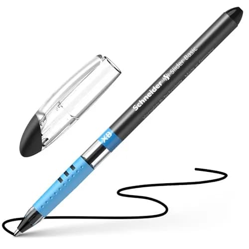Schneider Slider Basic XB Ballpoint Pen 1.4mm Black Ink (10-Pack) | Smooth Viscoglide Ink Flow thumbnail 4