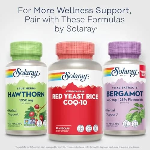 SOLARAY Red Yeast Rice with CoQ10 & Niacin | Supports Heart & Cardiovascular Health, 90 VegCaps thumbnail 6
