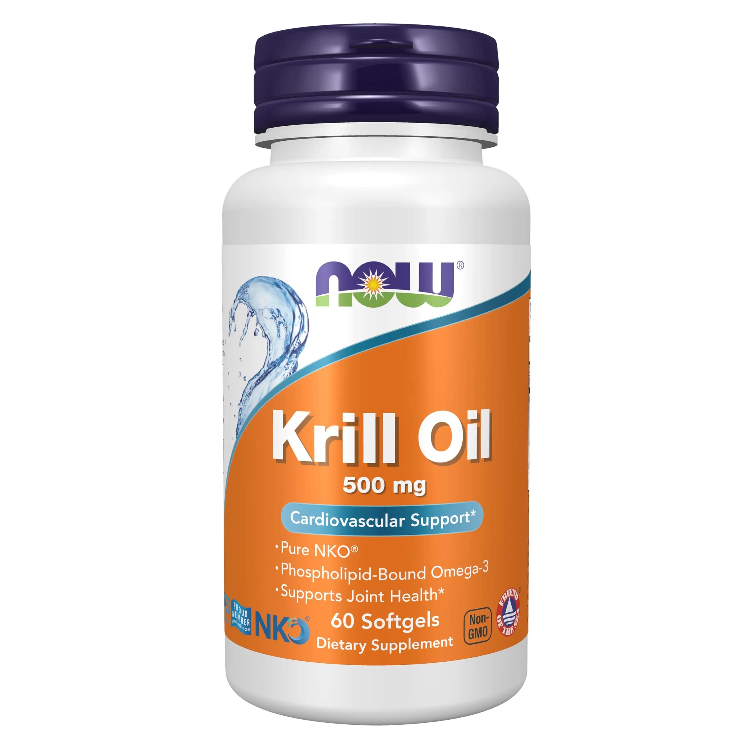 NOW Krill Oil 500 mg | Phospholipid-Bound Omega-3 for Joint & Heart Support (70-120 chars)