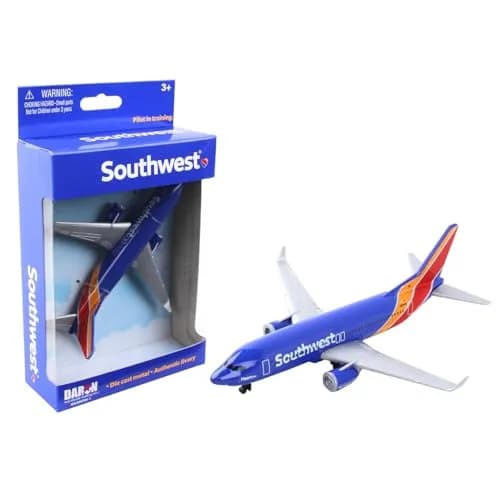 Daron Southwest Single Plane Die-cast Toy Model Airplane | Authentic Southwest Airline Replica for Kids & Collectors thumbnail 1