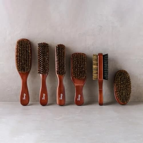 Diane 2-Sided Club Brush for Men, Thick & Coarse Hair, 7in (17.8cm) | 100% Boar Bristle for Waves & Shine thumbnail 6