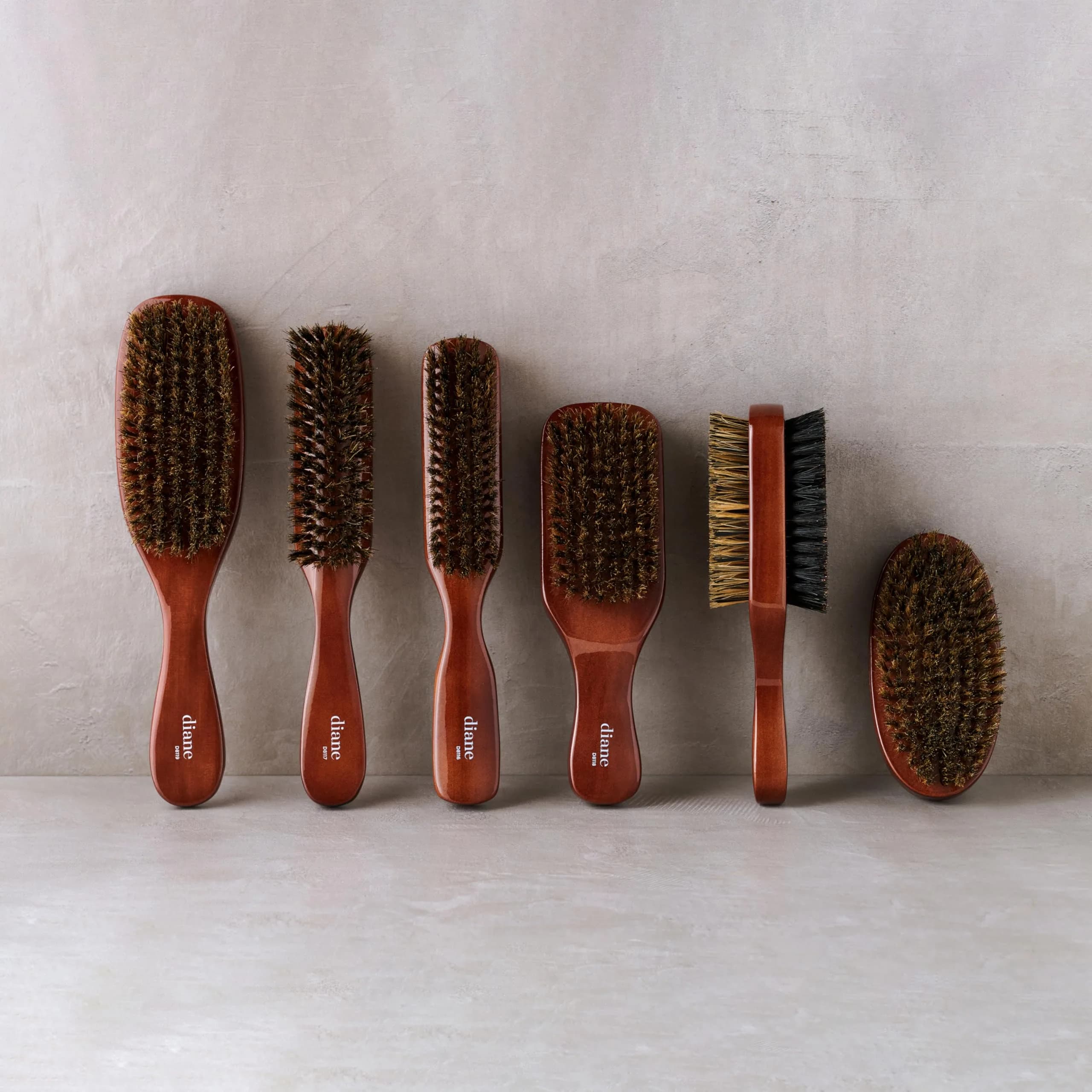 Diane 2-Sided Club Brush for Men, Thick & Coarse Hair, 7in (17.8cm) | 100% Boar Bristle for Waves & Shine - view 6