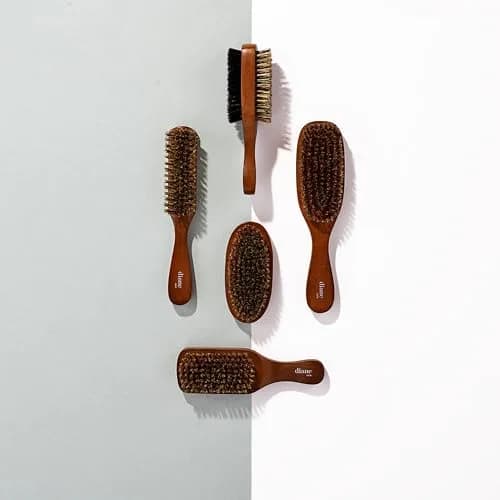 Diane 2-Sided Club Brush for Men, Thick & Coarse Hair, 7in (17.8cm) | 100% Boar Bristle for Waves & Shine thumbnail 7