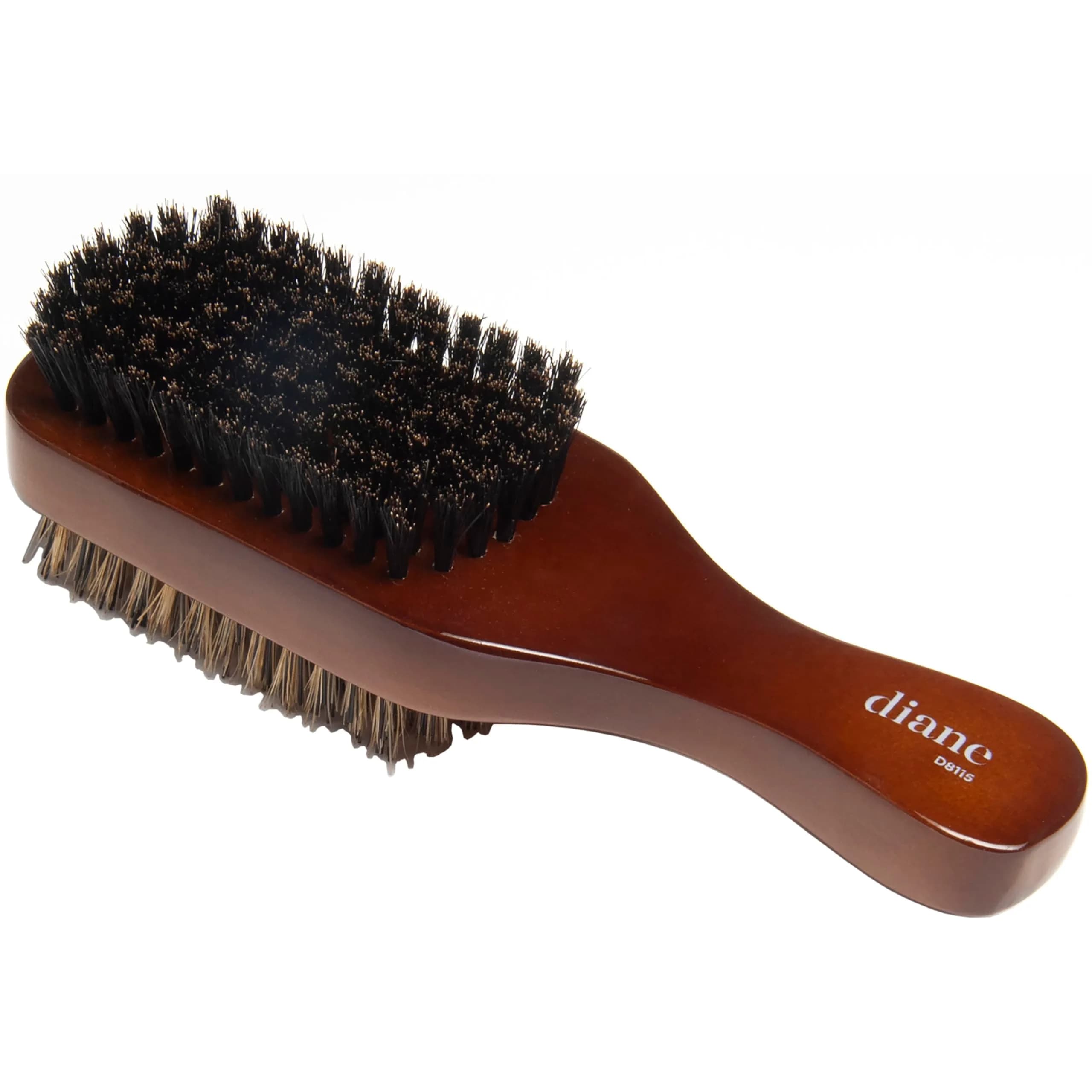 Diane 2-Sided Club Brush for Men, Thick & Coarse Hair, 7in (17.8cm) | 100% Boar Bristle for Waves & Shine