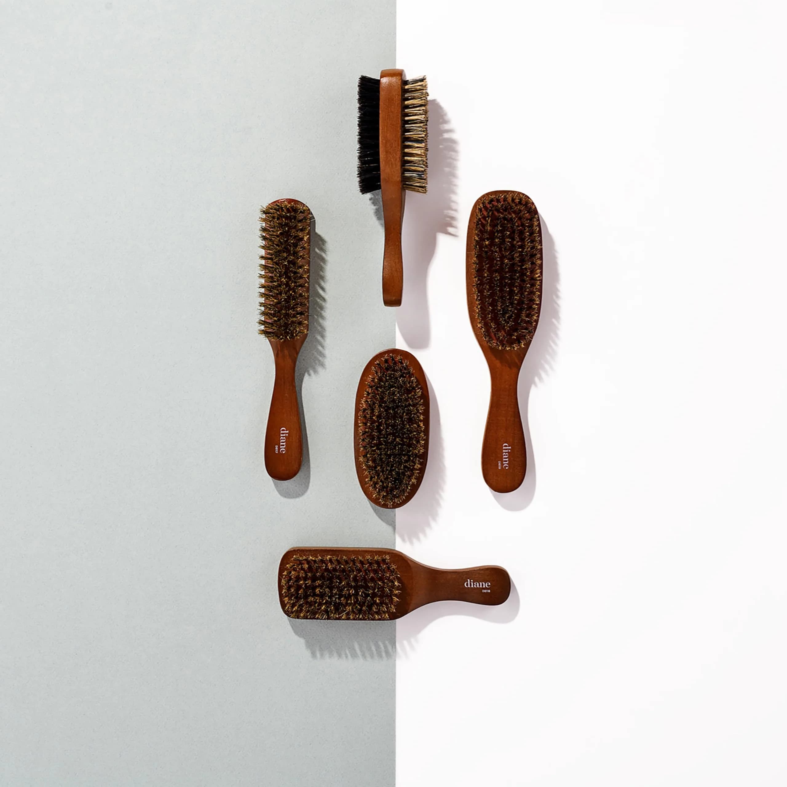 Diane 2-Sided Club Brush for Men, Thick & Coarse Hair, 7in (17.8cm) | 100% Boar Bristle for Waves & Shine - view 7