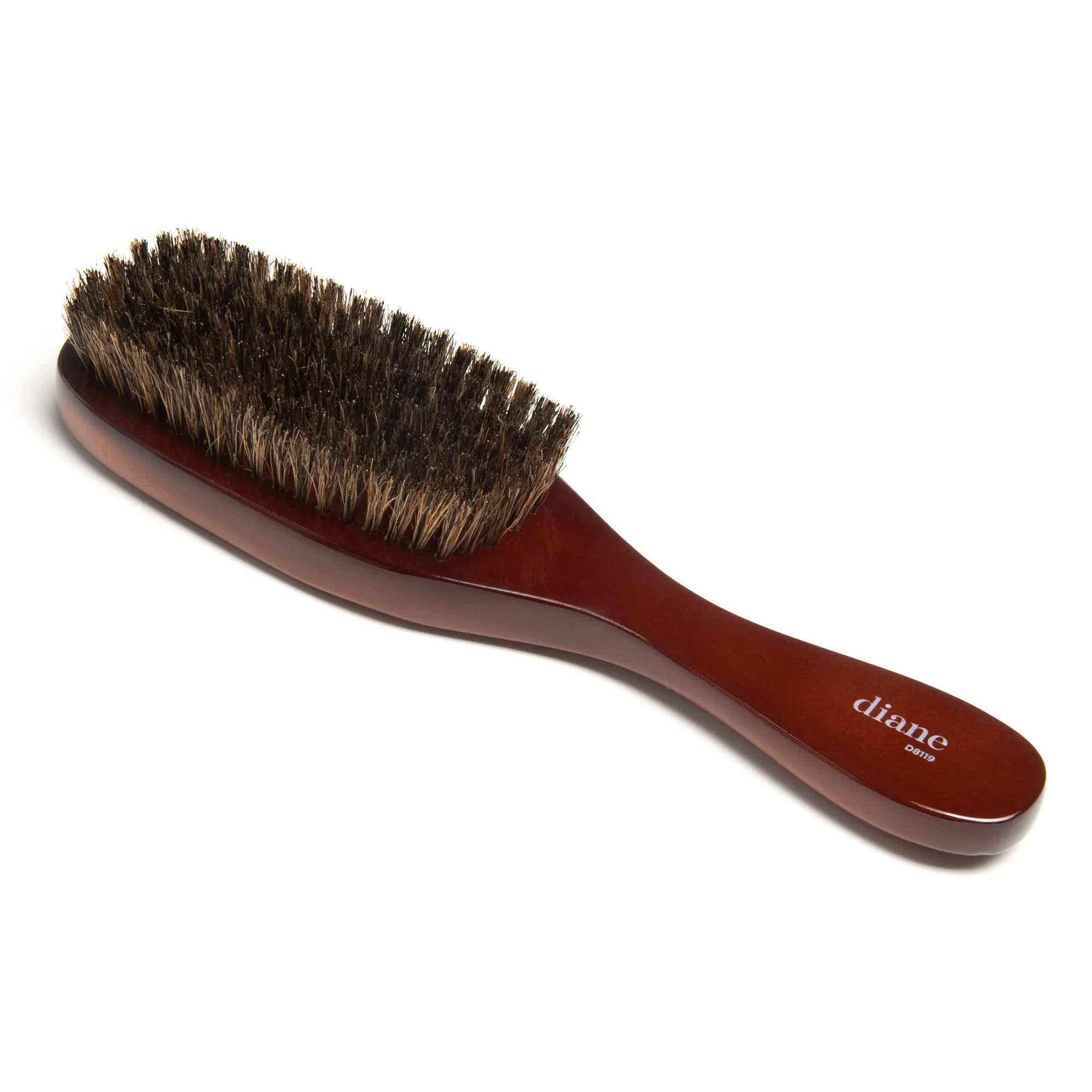 Diane Premium 100% Boar Wave Brush for Men and Barbers , Mens Hair Brush– Medium Bristles for Thick Coarse Hair – Use for Detangling, Smoothing, Wave Styles, Soft on Scalp, Restore Shine and Texture - main product image