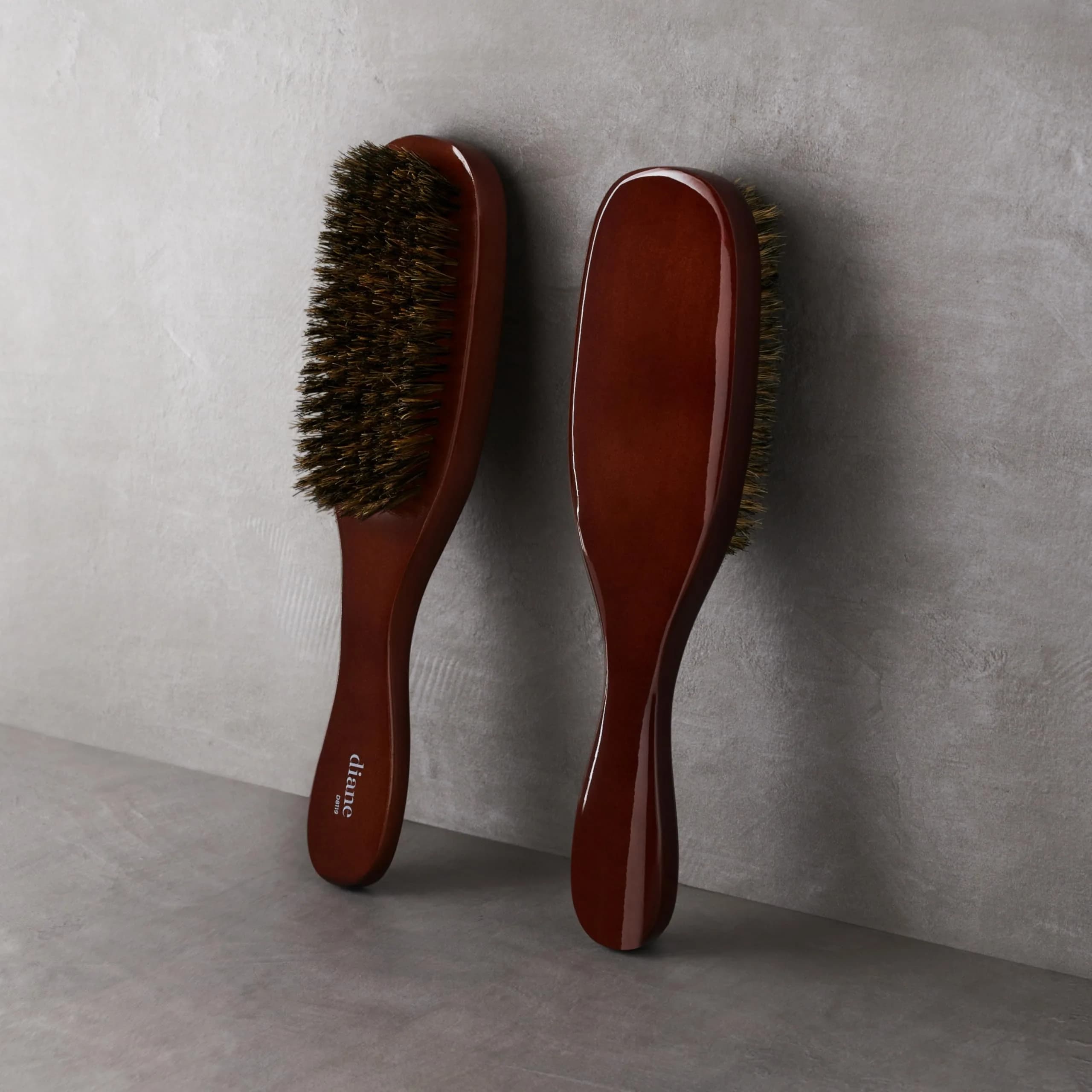 Diane Premium 100% Boar Wave Brush for Men and Barbers , Mens Hair Brush– Medium Bristles for Thick Coarse Hair – Use for Detangling, Smoothing, Wave Styles, Soft on Scalp, Restore Shine and Texture - view 3