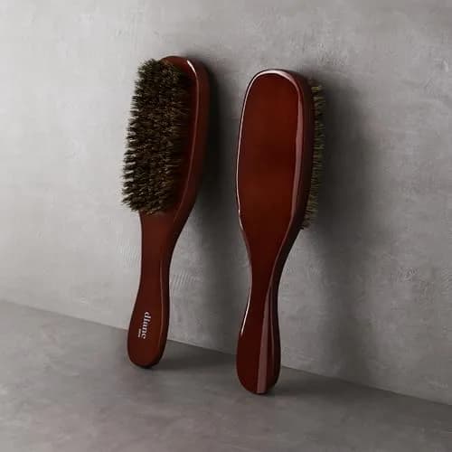 Diane Premium 100% Boar Wave Brush for Men – Medium Bristles, 9.13" L | Detangles, Smooths, Styles Waves thumbnail 3